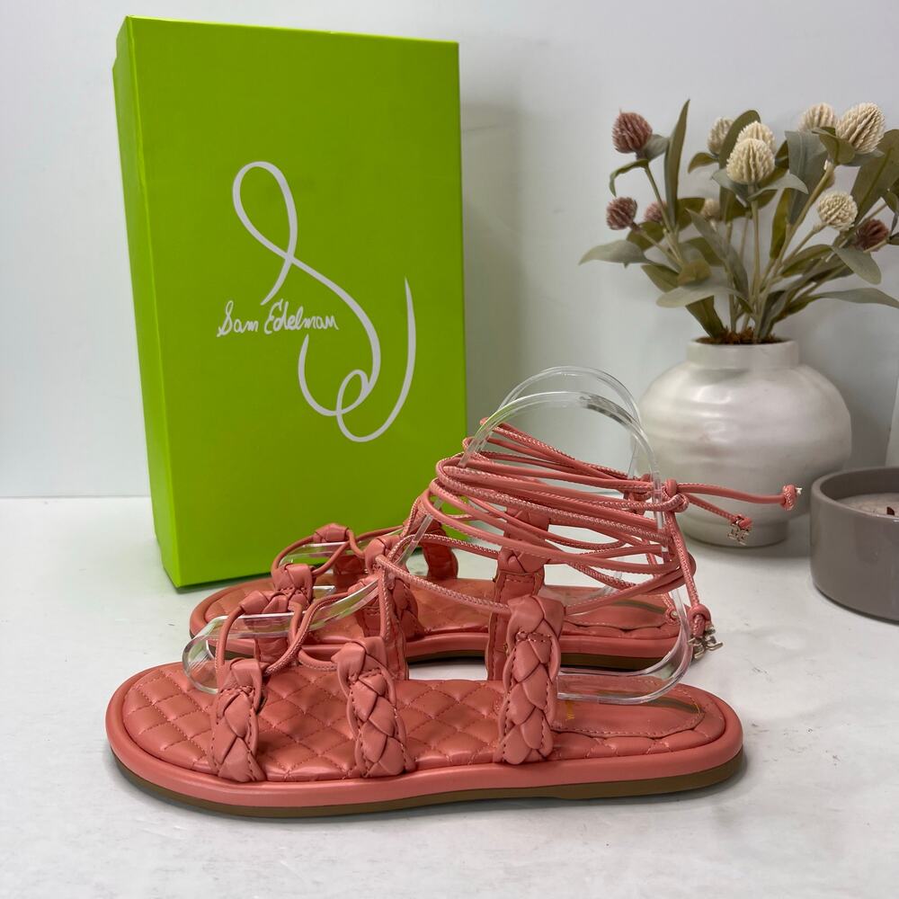 Sam Edelman Zariah Nappa Leather Gladiator Sandal Clay Women 7M NWB